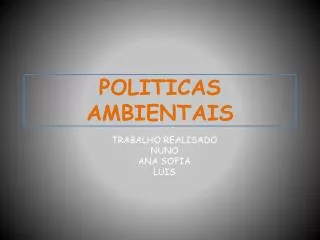 politicas ambientais