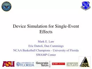 Device Simulation for Single-Event Effects