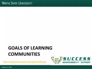 Goals of learning communities