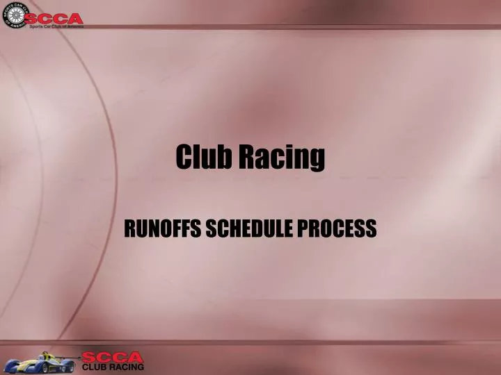 club racing