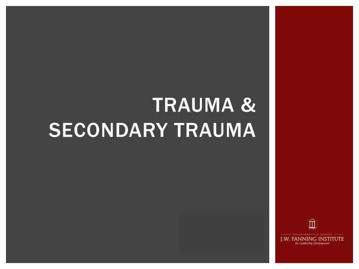 trauma secondary trauma