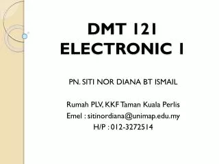 DMT 121 ELECTRONIC 1