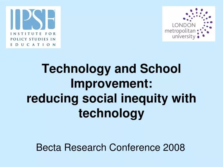 technology and school improvement reducing social inequity with technology