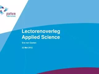 lectorenoverleg applied science