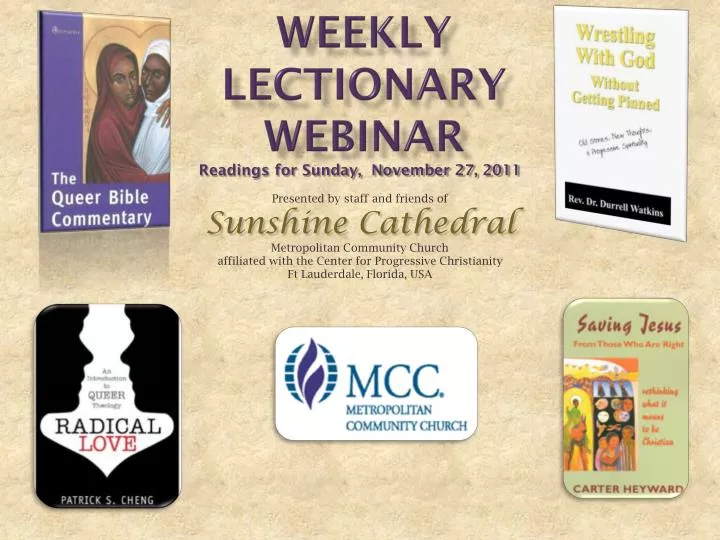 weekly lectionary webinar