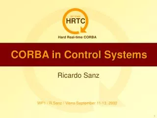 CORBA in Control Systems