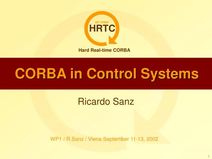 corba in control systems