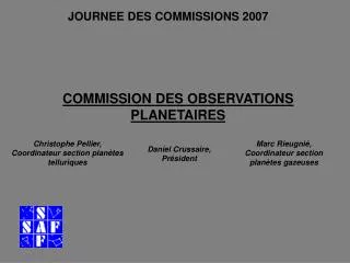 commission des observations planetaires