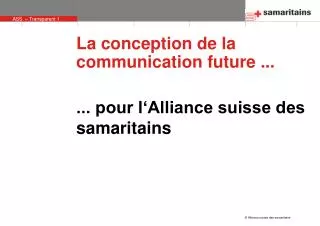 la conception de la communication future