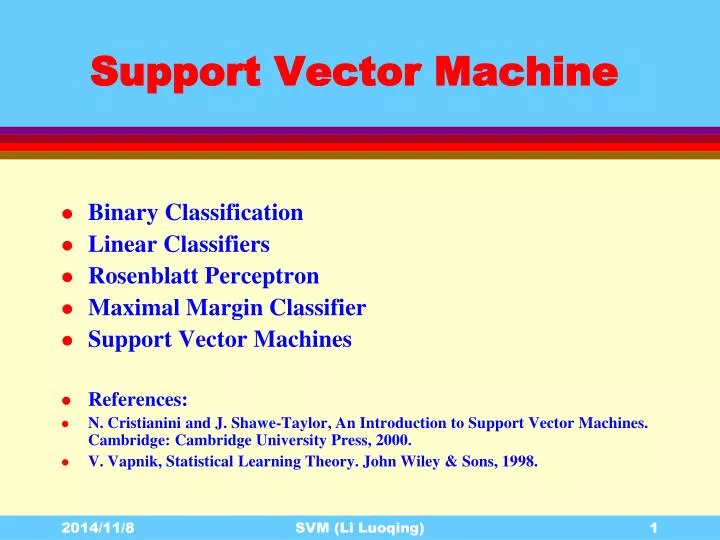 support vector machine