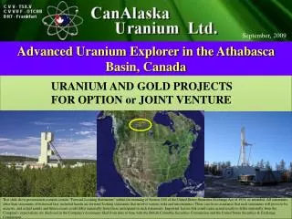 Advanced Uranium Explorer in the Athabasca Basin, Canada
