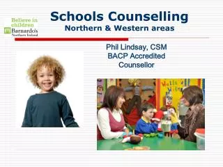 Schools Counselling Northern &amp; Western areas