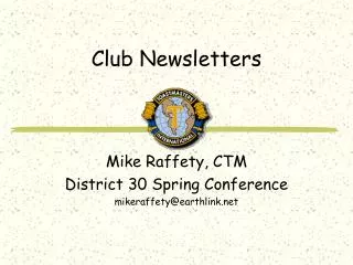 Club Newsletters