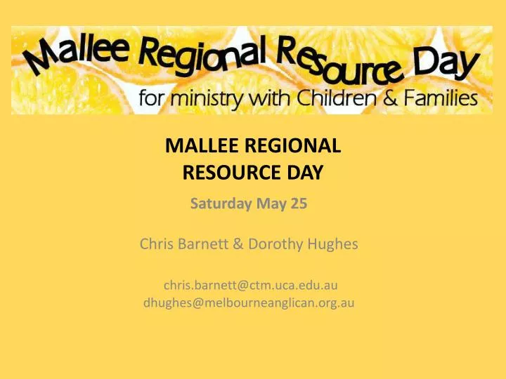 mallee regional resource day