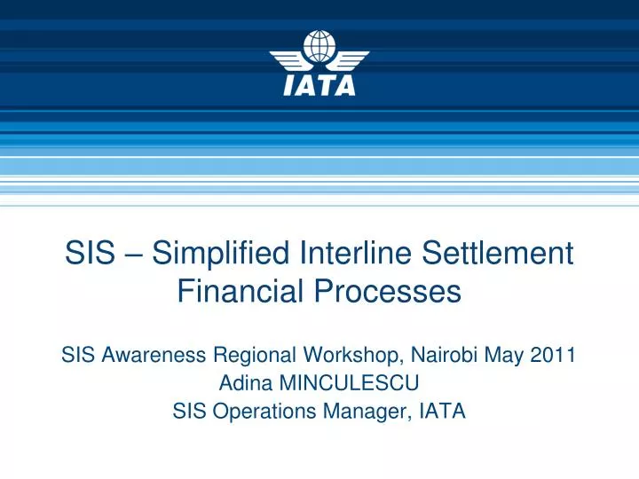 sis simplified interline settlement financial processes