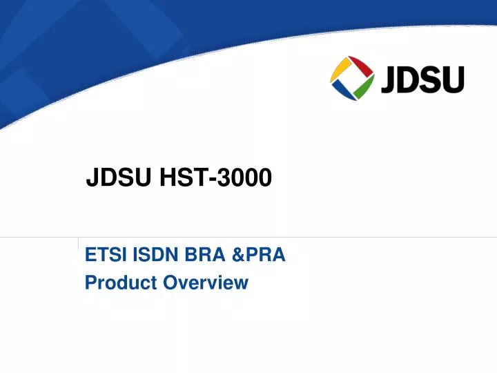 jdsu hst 3000