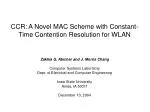 CCR: A Novel MAC Scheme with Constant-Time Contention Resolution for WLAN - slide 1