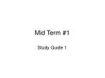 Mid Term #1 - slide 1