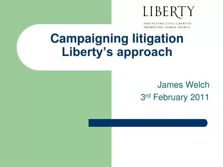 campaigning litigation liberty s approach