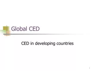 Global CED