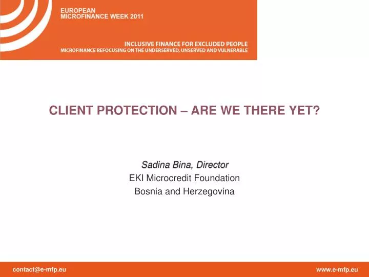 client protection are we there yet