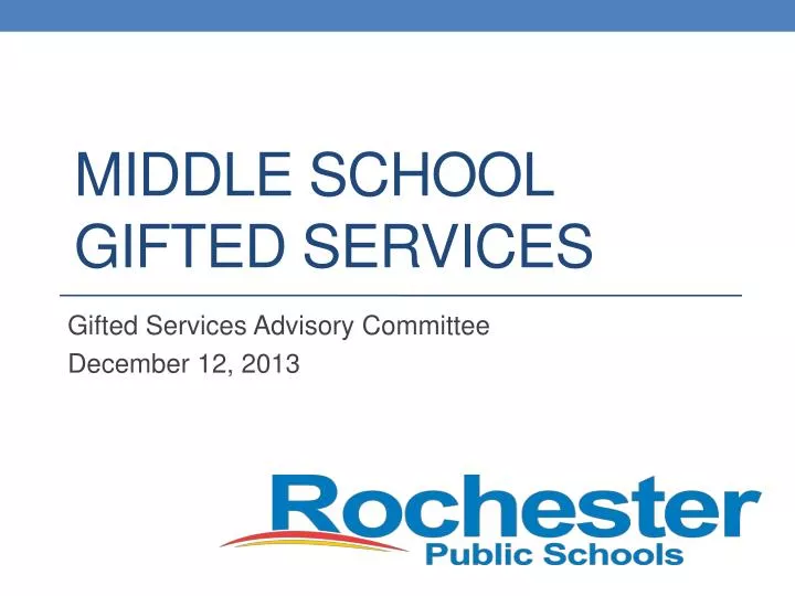 middle school gifted services