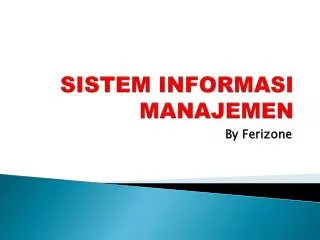 sistem informasi manajemen