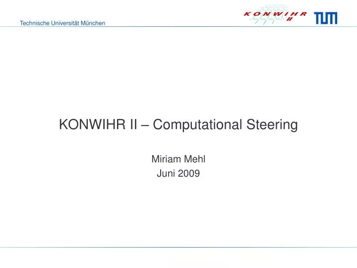 konwihr ii computational steering