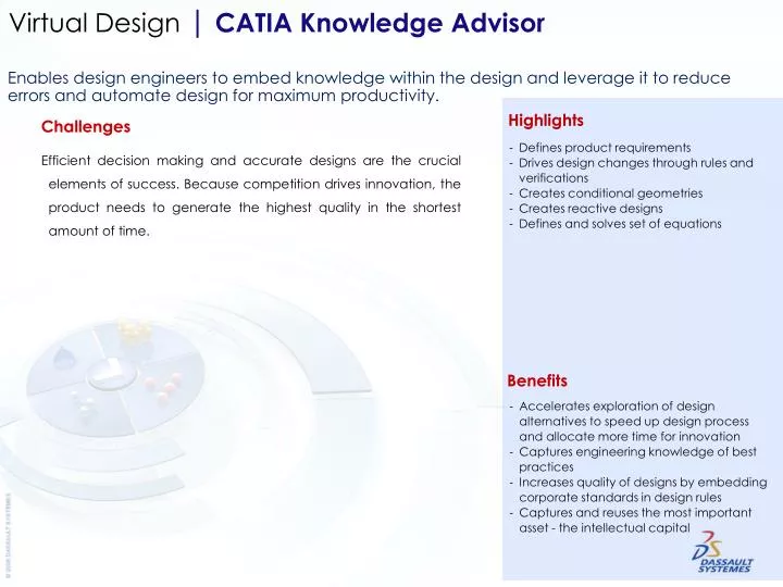 virtual design catia knowledge advisor
