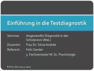 einf hrung in die testdiagnostik