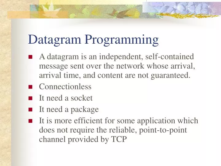 datagram programming