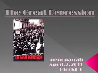 The Great Depression