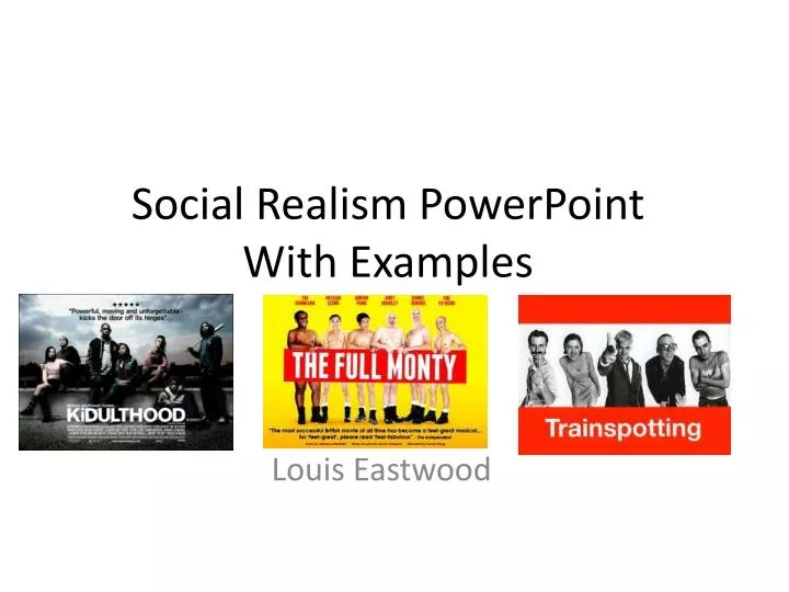 social realism powerpoint with examples