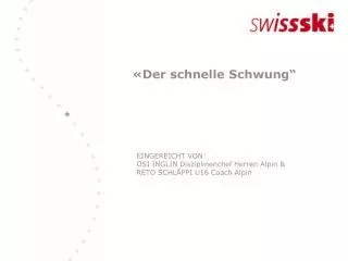 der schnelle schwung