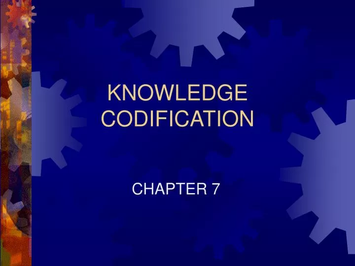 knowledge codification