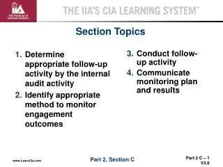 Section Topics