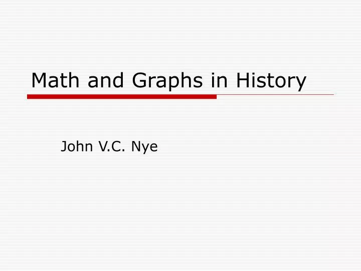 math and graphs in history
