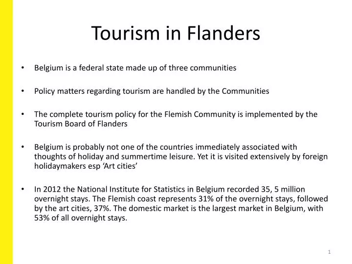 tourism in flanders