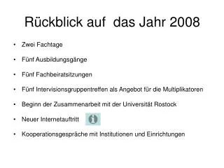 r ckblick auf das jahr 2008