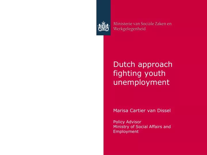 dutch approach fighting youth unemployment