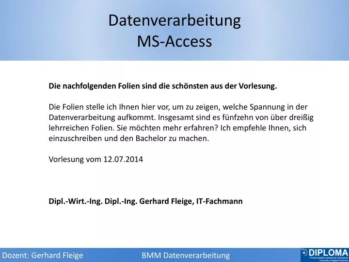 datenverarbeitung ms access