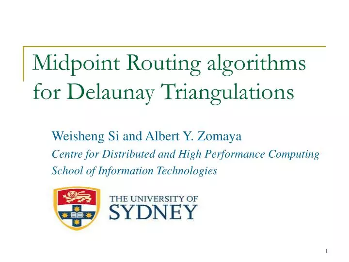 midpoint routing algorithms for delaunay triangulations