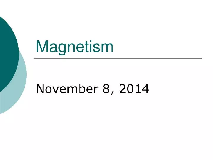 magnetism