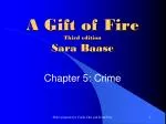 A Gift of Fire Third edition Sara Baase - slide 1