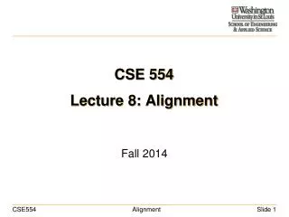 CSE 554 Lecture 8: Alignment