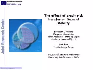 The effect of credit risk transfer on financial stability Elisabeth Joossens European Commission