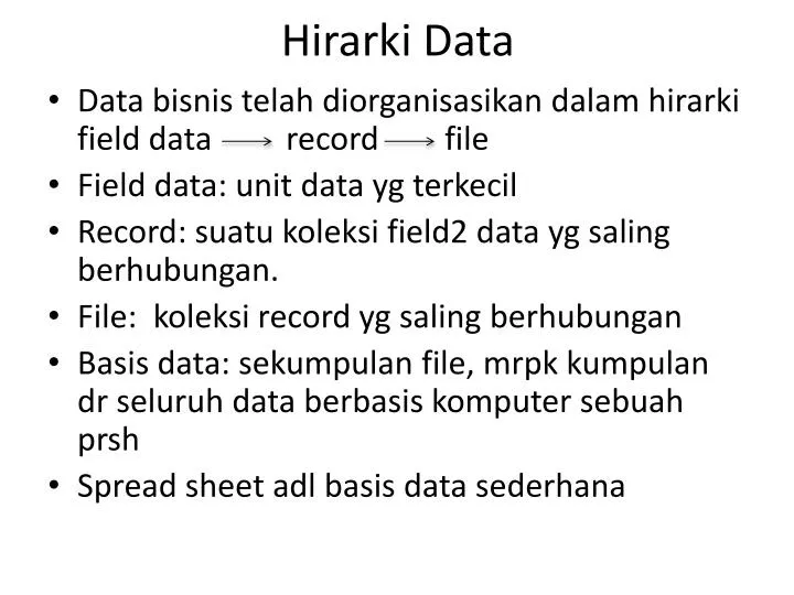 hirarki data