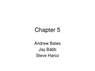 Chapter 5