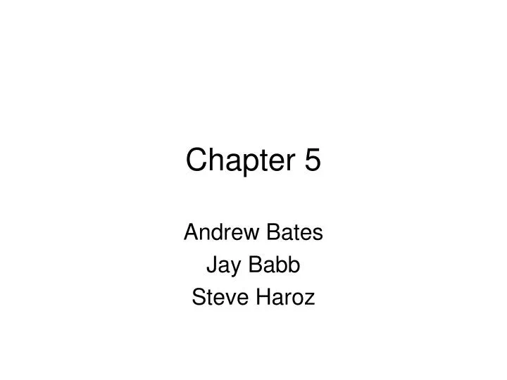 chapter 5