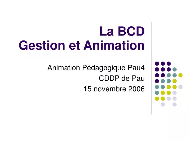 animation p dagogique pau4 cddp de pau 15 novembre 2006